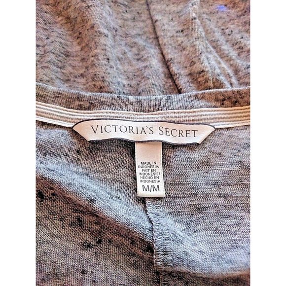 Victoria's Secret Womens Top Gray Size Medium V Neck Long Sleeve - Picture 6 of 7